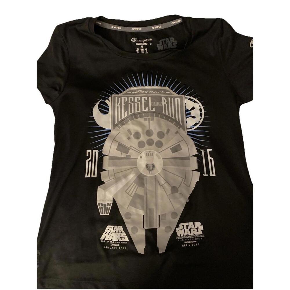 Champion Star Wars Kessel Run 2016 Black T-shirt Small Disney